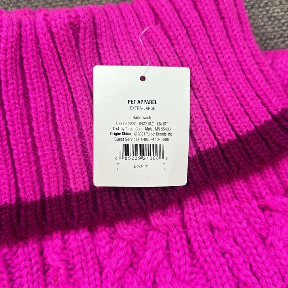 Pink Dog Sweater Size XL